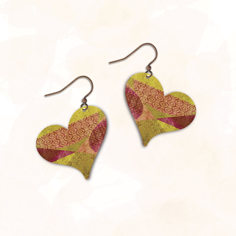 Valentine's Day Leather Heart Earrings, Projects