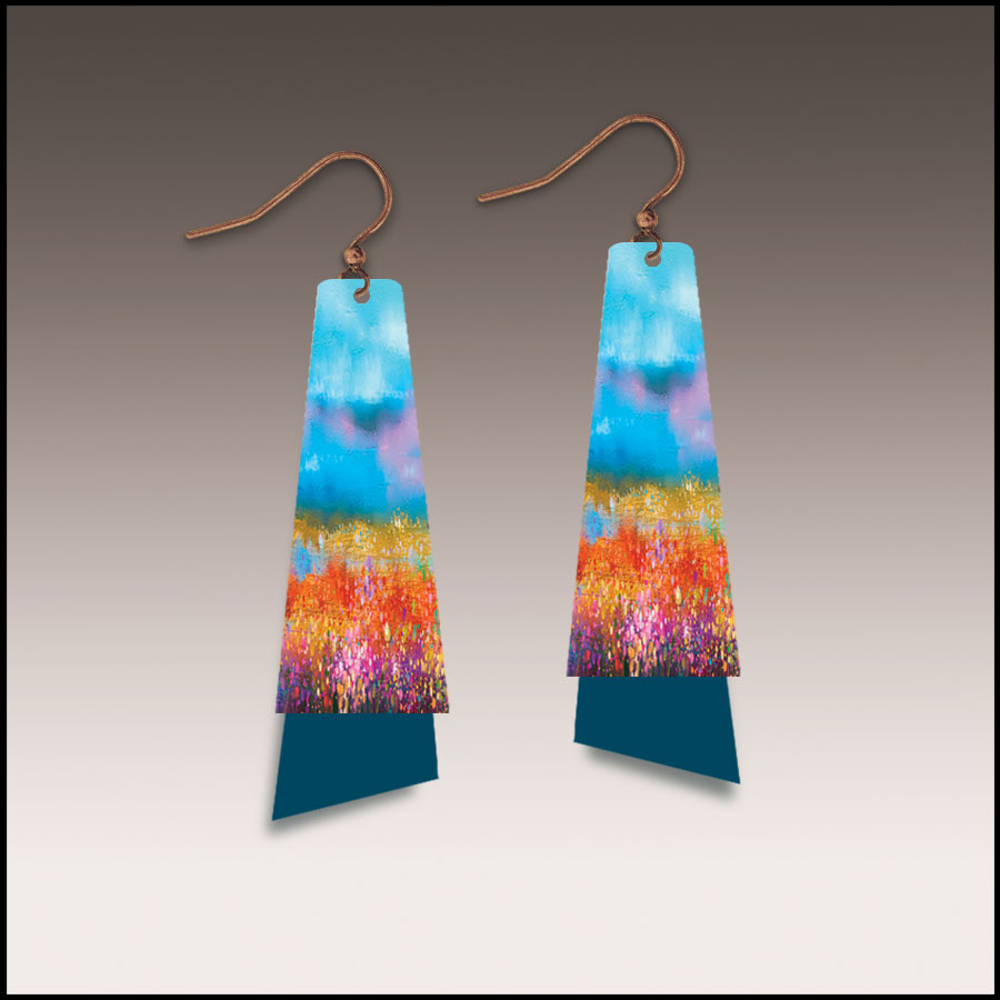 Summer Horizon Flutter Multilayer Earrings