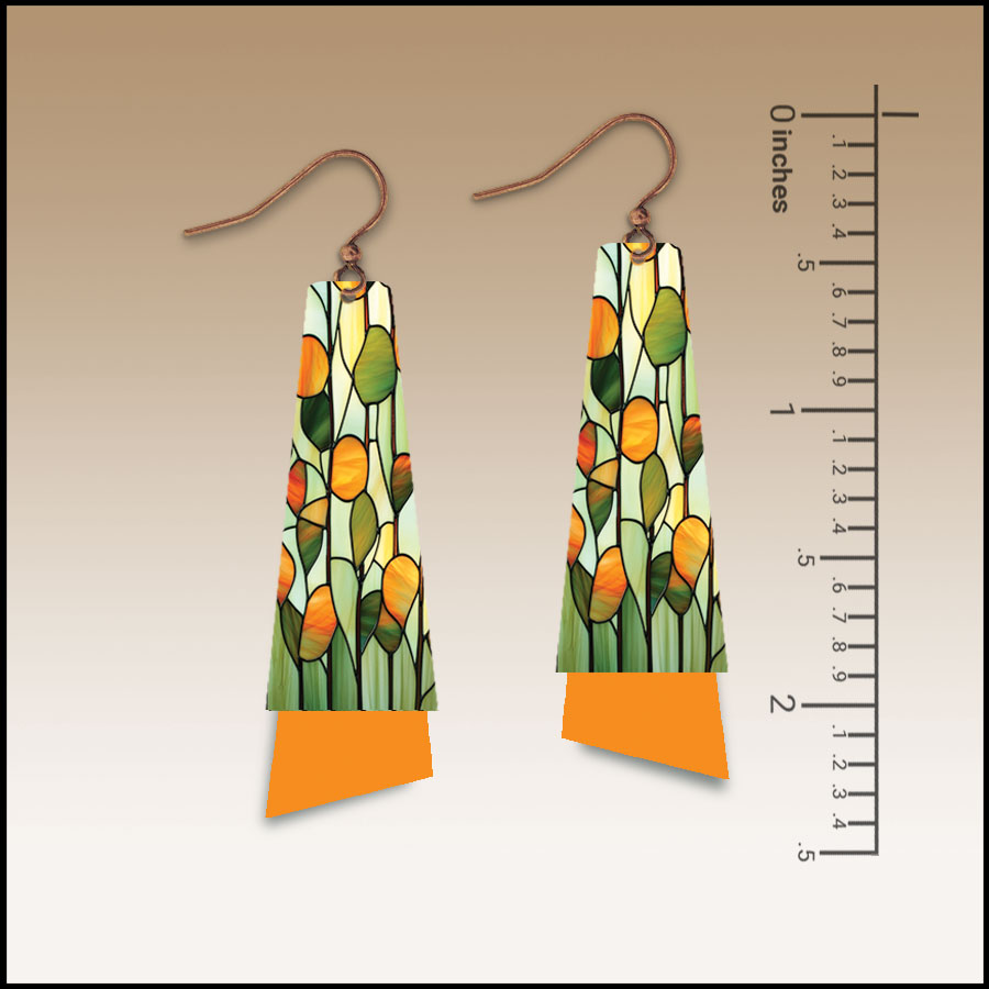 Stained Glass Flutter Multilayer Earrings - Image 2