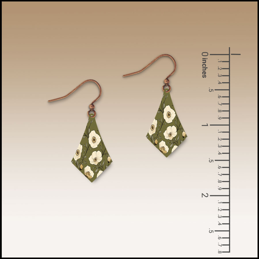 Olive Cottage Dangle Handmade Earrings - Image 2