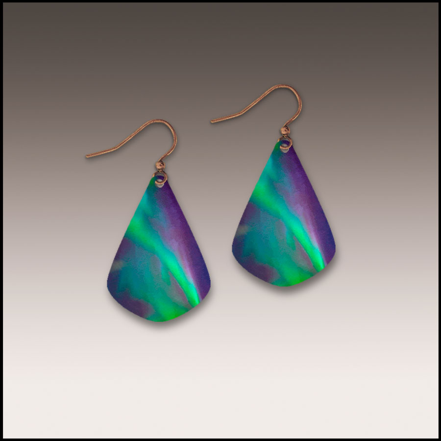 Northern Lights Helix Short Drop Earrings