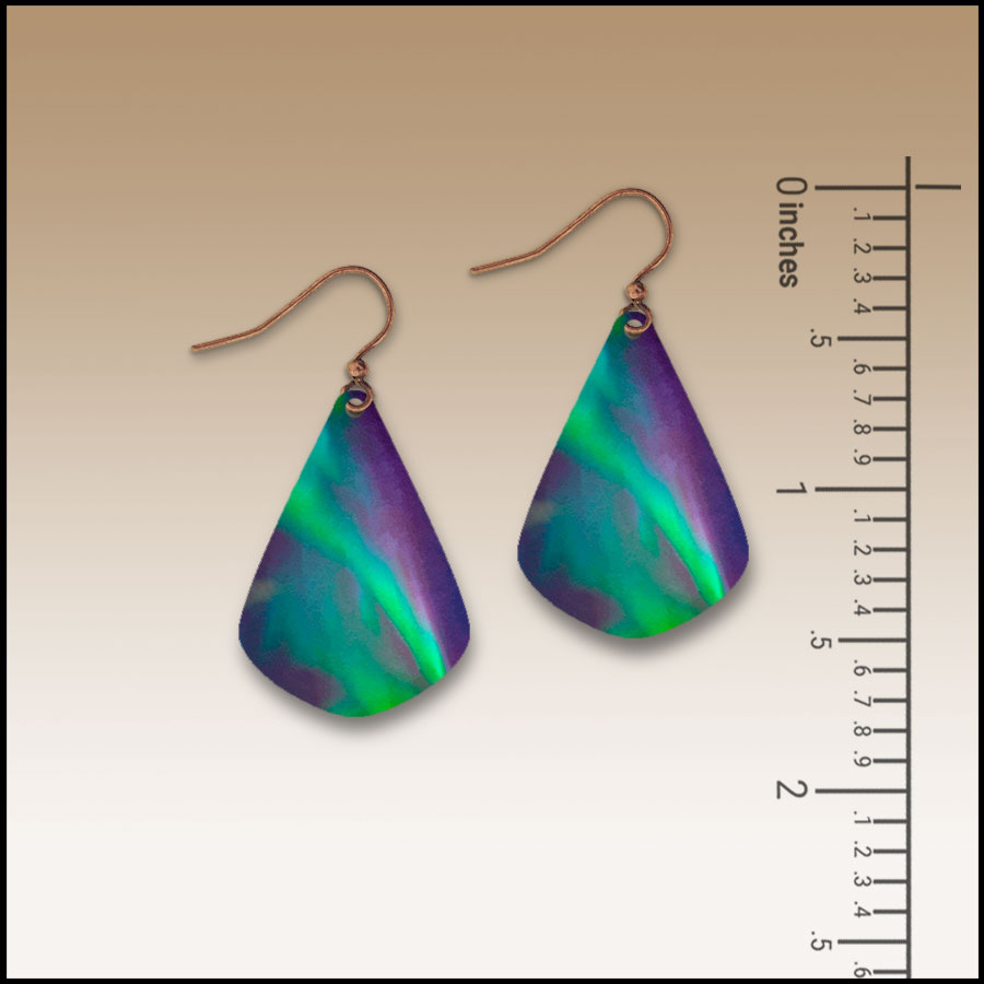 Northern Lights Helix Short Drop Earrings - Image 2