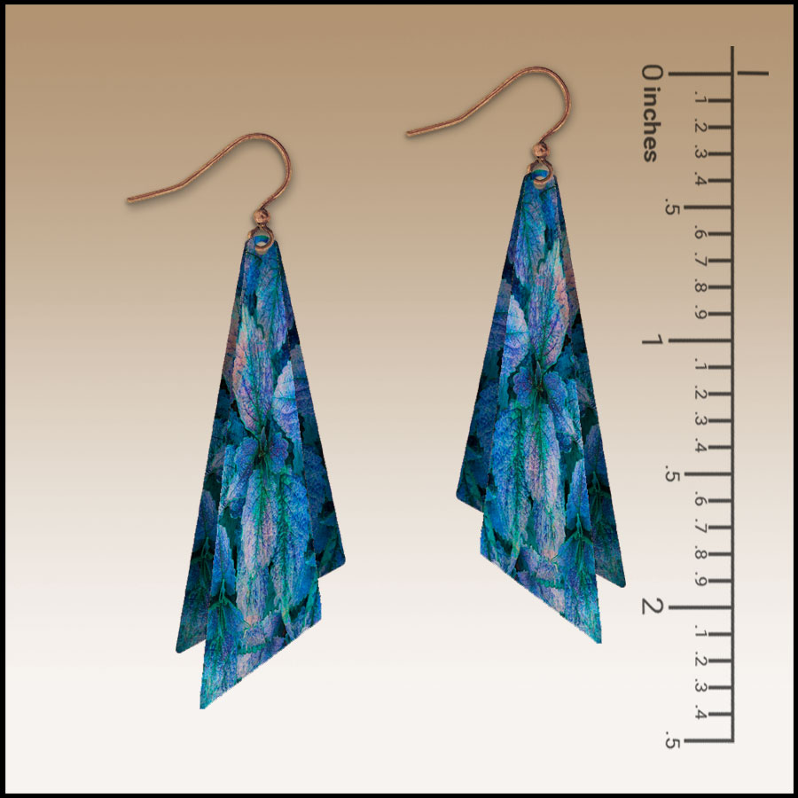 Nighttime Foliage Wing Multilayer Handmade Earrings - Image 2